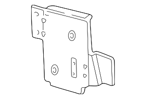XL3Z14B058AA - Electrical: Air Bag Control Module Bracket for Ford Image