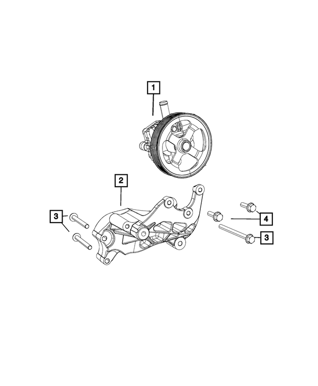 RLX05048EC - Steering: Power Steering Pump for Jeep: Compass, Patriot Image