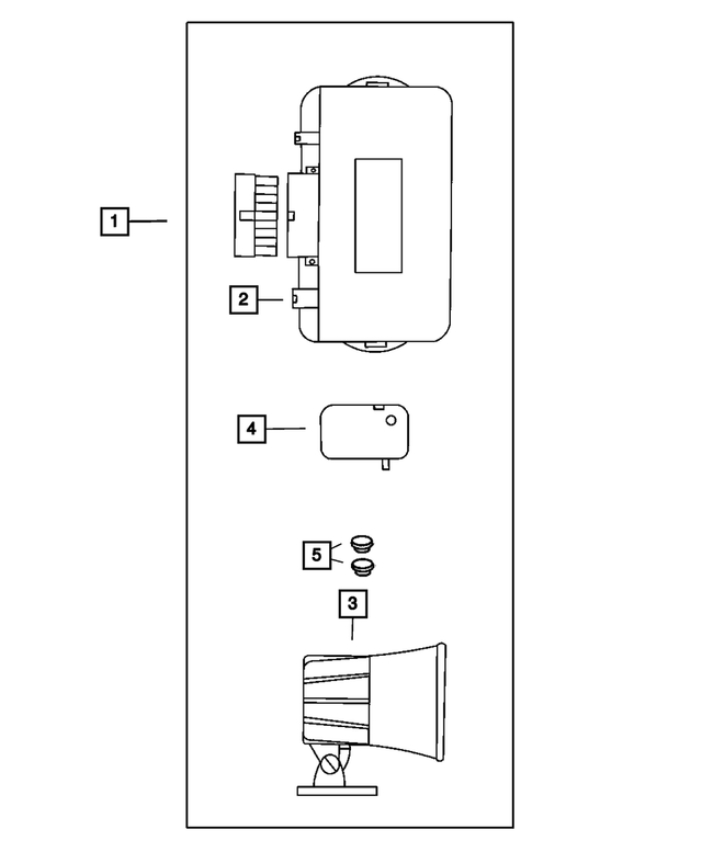 « 5012164AA – Mopar Accessories - Component Parts : Antivol Module pour Mopar Image »