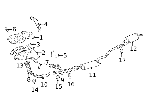 Exhaust Manifold for 2001 Lexus RX300 #0