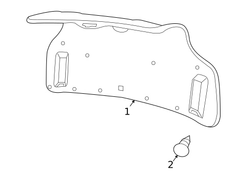 Interior Trim - Trunk for 2004 Pontiac GTO #0