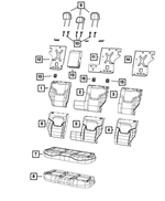 7AC86LXHAA - Interior Trim: Rear Seat Back Cover, Right for Mopar Image