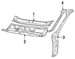 811805097 - Body: Cowl Panel for Audi Image