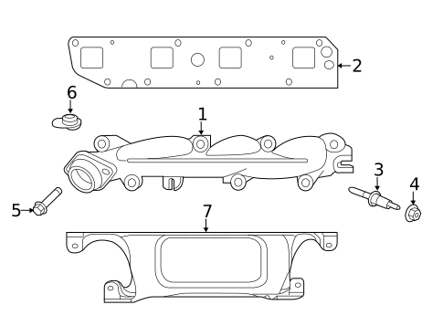 Exhaust Manifold for 2013 Ram 1500 #1