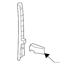 95855523801DE1 - Body: Kick Panel Trim for Porsche Image