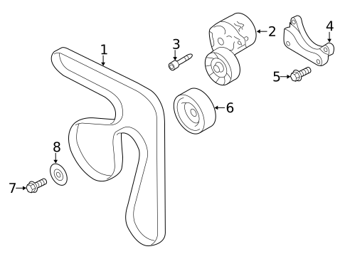 Belts & Pulleys for 2023 Subaru Forester #0