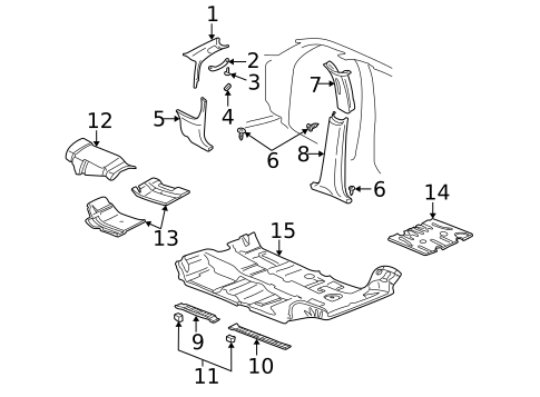 Interior Trim - Pillars for 1999 Dodge Durango #0