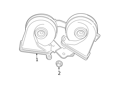 Horn for 2021 Ford Ranger #0