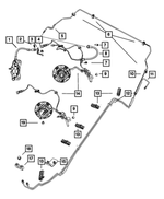 1BP02175AA - Brakes: Anti-lock Brakes Sensor, Bproauto, Right for Mopar Image