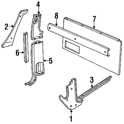 Interior Trim for 1991 Chevrolet S10 #1