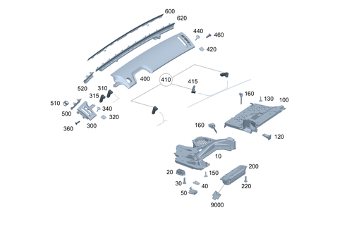 Instrument Panel Detachable Parts for 2025 Mercedes-Benz Maybach S580 #0