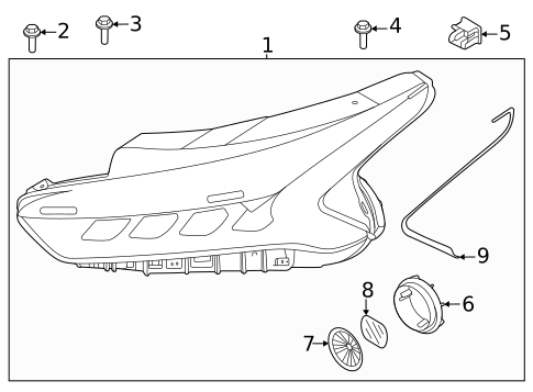 Headlamp Components for 2023 Kia K5 #0