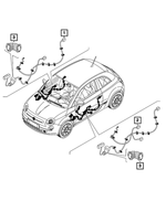 68656105AA - Electrical: Front Door Wiring for Mopar Image