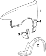 8683224010 - : Mud Guard for Hyundai Image