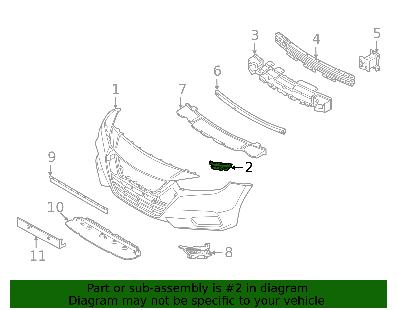 2020-2025 Nissan Versa Side Bracket 62224-5EE0A | Nissan Parts Plus
