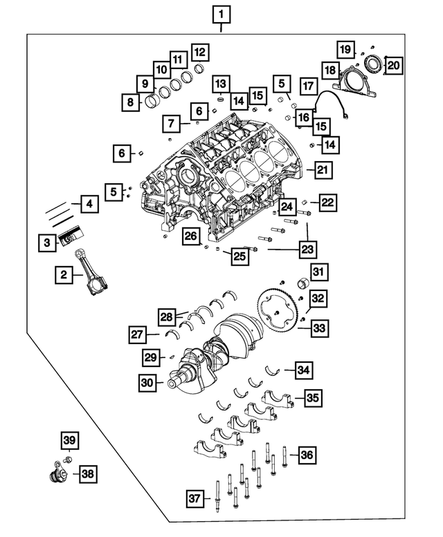 6036307AA - 5.7L Gas; Engine: Pipe Plug for Mopar Image image