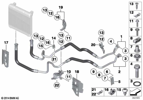 Oil Cooler / Circuits for 2010 BMW 750iX #0