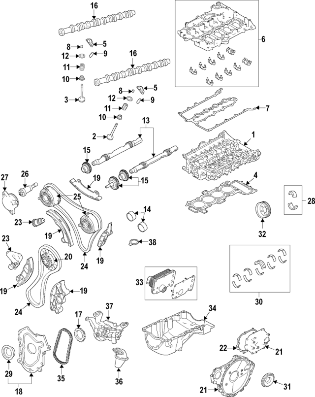 LR163187 - : Engine Variable Valve Timing (VVT) Solenoid for Land-Rover Image
