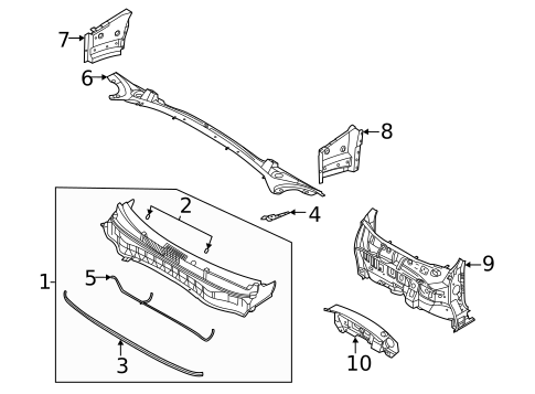Cowl for 2025 Kia Seltos #0