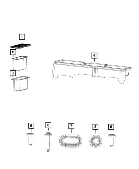 Rear Storage Compartment for 2018 Ram 1500 #0