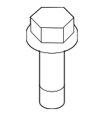 90091RAAA00 - Engine: Cover Bolt for Honda: Accord, Accord Crosstour, Civic, CR-V, Crosstour, Odyssey, Pilot, Ridgeline Image