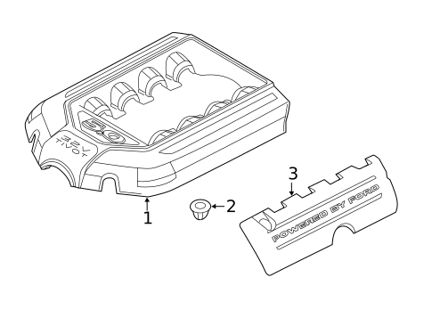 Engine Appearance Cover for 2016 Ford Mustang #0