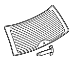 32017845 - Body: Lift Gate Glass for Saab: 9-5 Image