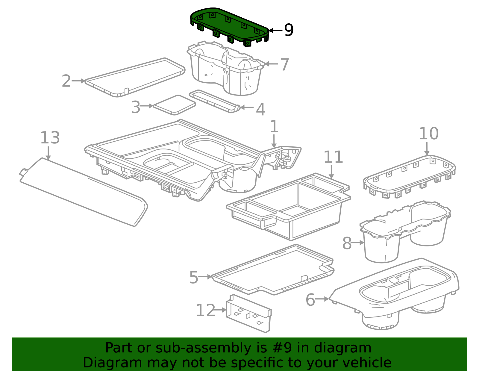 2022-2026 GM Trim Plate 85131866 GM | GMPartsDirect.com