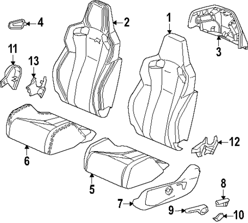 Driver Seat Components for 2025 Honda Civic #0