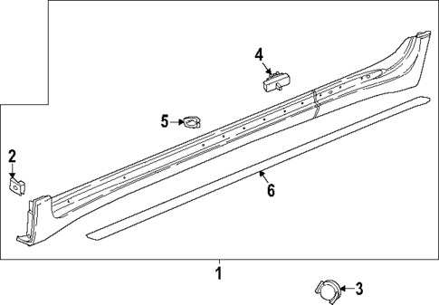Exterior Trim - Pillars for 2025 Buick Enclave #0