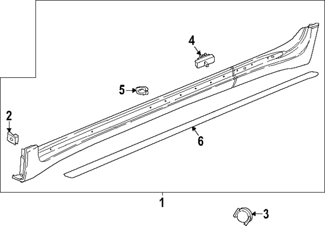 26531255 - : F Molding for GM Image