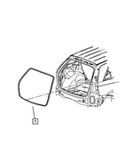 5054703AC - : Liftgate Opening Weatherstrip for Mopar Image