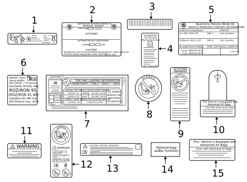 Labels for 2024 BMW 740i #12