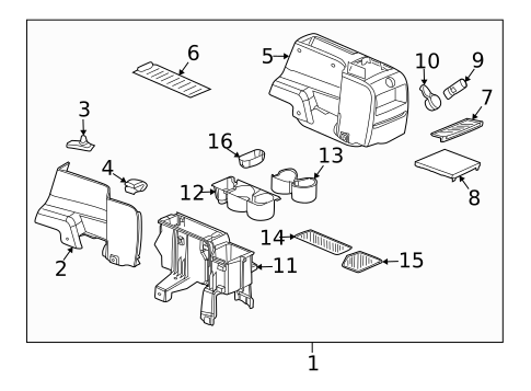 Center Console for 2007 Saturn Vue #0