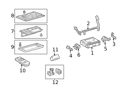 Entertainment System Components for 2014 Toyota Sienna #0