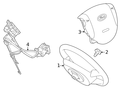 Steering Wheel & Trim for 2010 Ford Transit Connect #0