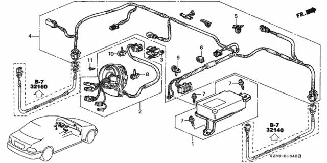 SRS Unit ('96-'98) for 1998 Acura RL #0