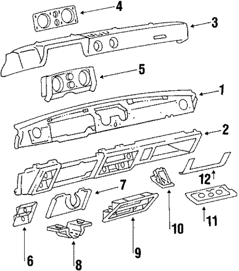 Instrument Panel for 1984 Chevrolet Chevette #0