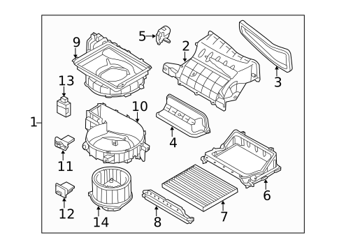 Blower Motor & Fan for 2013 Hyundai Elantra Coupe #0