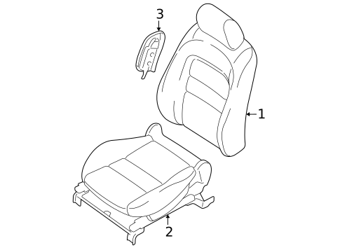 Front Seat Components for 2005 Mazda 3 #0