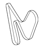 9A110221601 - Unclassified: Serpentine Belt for Porsche: 911, Boxster, Cayman Image