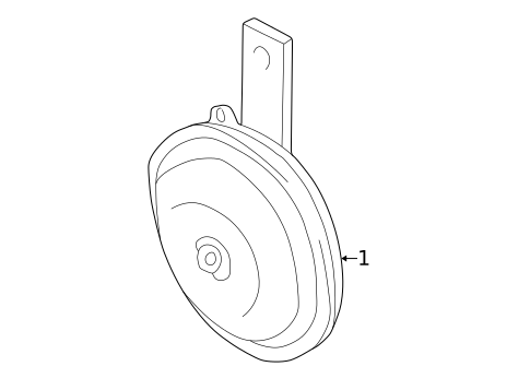Horn for 2003 Mazda Protege5 #0