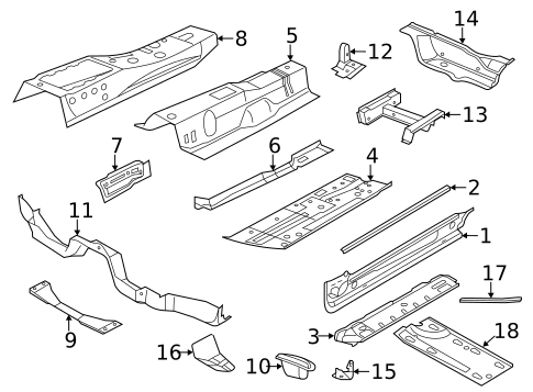 Floor & Rails for 2019 Volkswagen Beetle #0