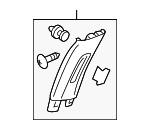 84111TEAZ11ZB - Body: Door Pillar Post Trim Set for Honda: Civic Image