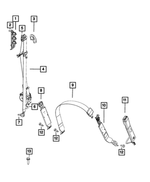 5KS791R3AC - : Front Outer Seat Belt, Left for Mopar Image