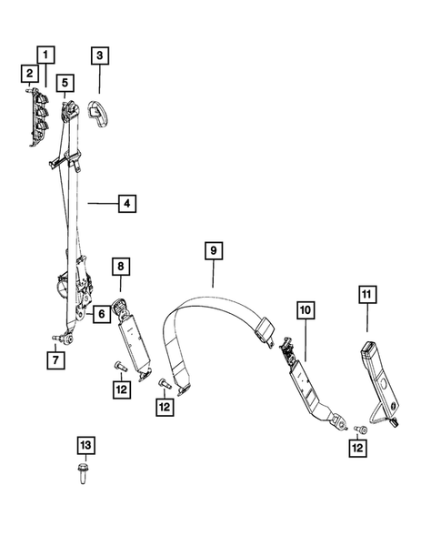 Seat Belts for 2020 Ram 3500 #0