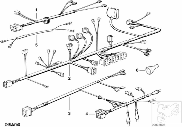 61111243873 - General Electrical System: Wiring Harness Tail Light for BMW-Motorrad Image