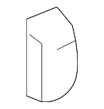 81252SDBA71YW - Body: Seat Switch Knob for Honda: Civic, Passport, Pilot, Ridgeline Image