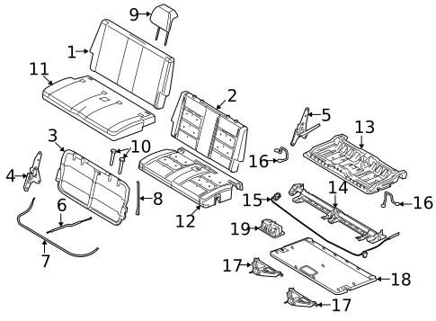 Rear Seat for 2009 Ford Taurus X #0