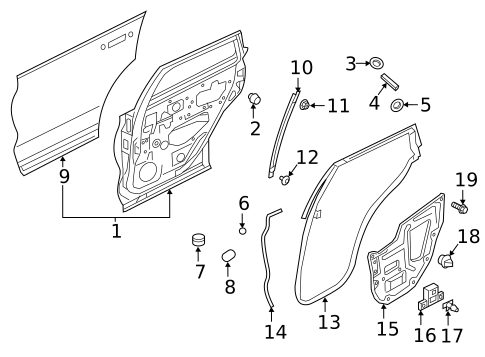 Door & Components for 2024 INFINITI QX50 #0